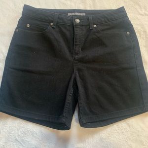 🦋4x20 Liz Claiborne Women’s Classic Denim Short , Black Size 6